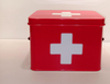 Uso de uso doméstico Medicine Storage Can Medical Kit Galvanized Metal First Aid Box