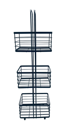 Estante de almacenamiento de canasta de baño, estante para colgar en la cocina