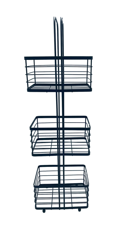 Estante de almacenamiento de canasta de baño, estante para colgar en la cocina