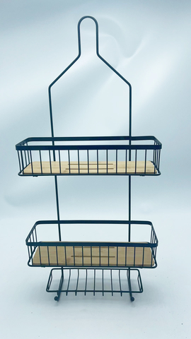 Estante de almacenamiento de cesta de baño, estante para colgar en la cocina, sala de estar 
