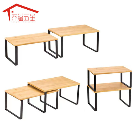 Estante de almacenamiento multifuncional con madera
