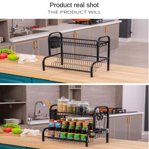 Pastelera multifuncional de almacenamiento para el hogar, productos de condimento para mesa, estante de palillos de la capa múltiple, estante de almacenamiento de condimentos de cocina