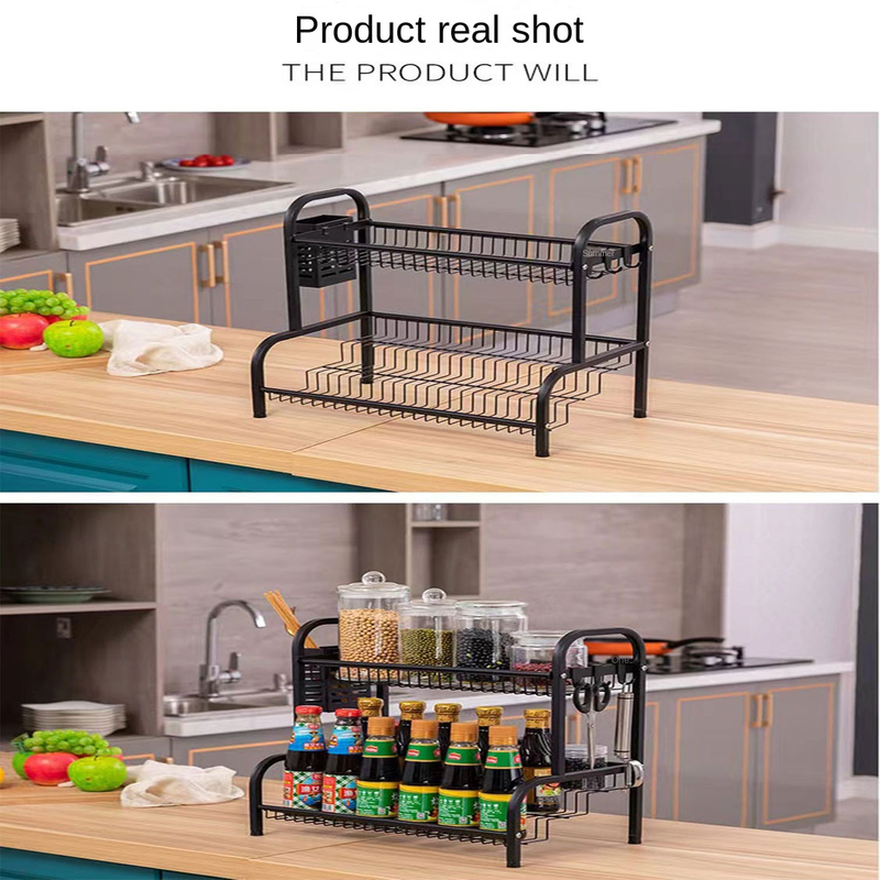 Pastelera multifuncional de almacenamiento para el hogar, productos de condimento para mesa, estante de palillos de la capa múltiple, estante de almacenamiento de condimentos de cocina