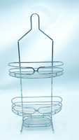 Estante de almacenamiento de cesta de baño, estante para colgar en la cocina, sala de estar 