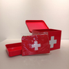 Uso de uso doméstico Medicine Storage Can Medical Kit Galvanized Metal First Aid Box