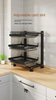 Rack de almacenamiento de cocina, estante de platos multifuncional, almacenamiento de tazón y palillos, encimera de tipo hebilla, rejilla de almacenamiento de platos montados en la pared, estante de drenaje