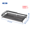 Tazón multifuncional de cocina, plato, estante de almacenamiento de palillos, tazón para el hogar, plato, rejilla de drenaje, gabinete, estante de almacenamiento de platos, capa única