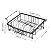 El organizador de fregadero múltiple, puede sostener la mesa para drenar el agua de los platos, perfectamente organizado, con un diseño retráctil, puede acomodar el fregadero de cualquier tamaño, adecuado para su uso.