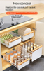 Fregadero de la cocina Ratadizo de almacenamiento de almacenamiento para el hogar Rack de almacenamiento de almacenamiento de almacenamiento